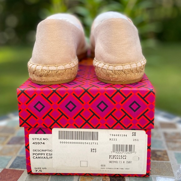 ✨LAST PAIR ✨ Tory Burch Poppy Logo Espadrille Flat - Picture 8 of 15